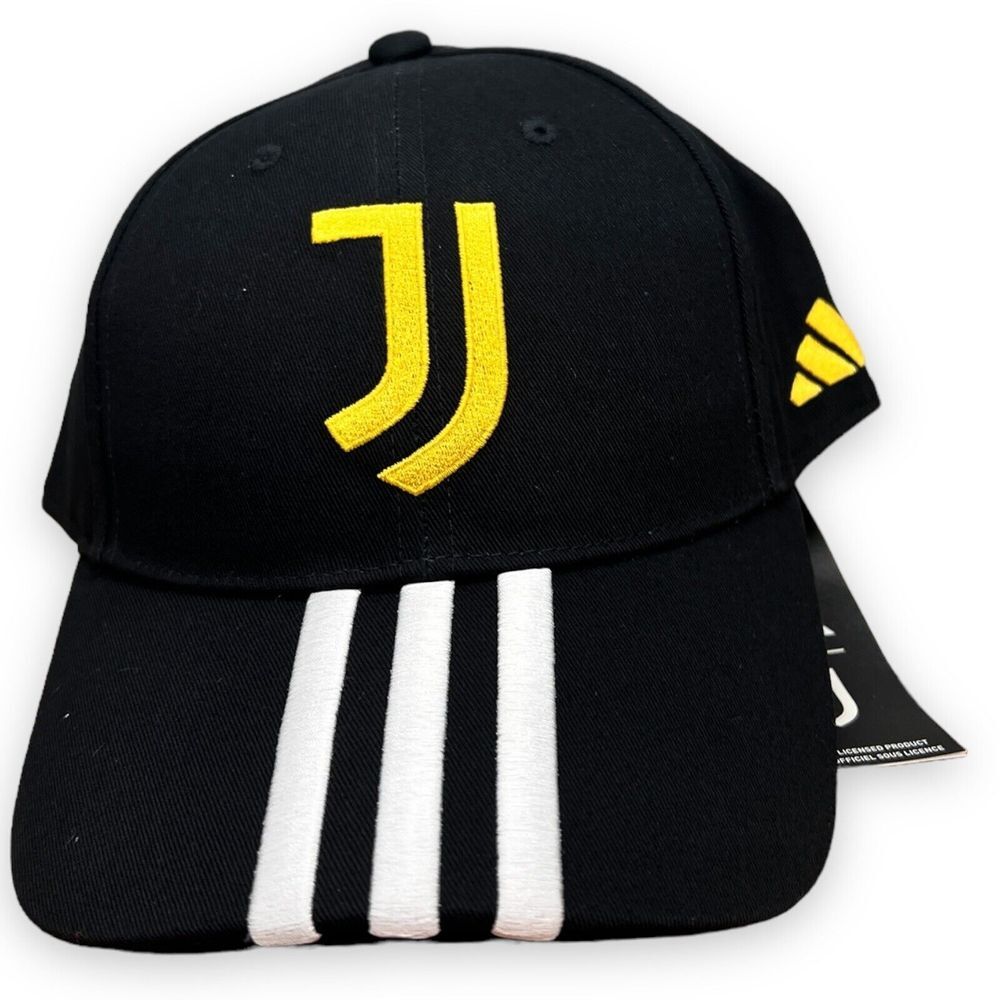 Juventus Hat OSFM Black Gold White adidas 3 Stripes Strapback IB4557